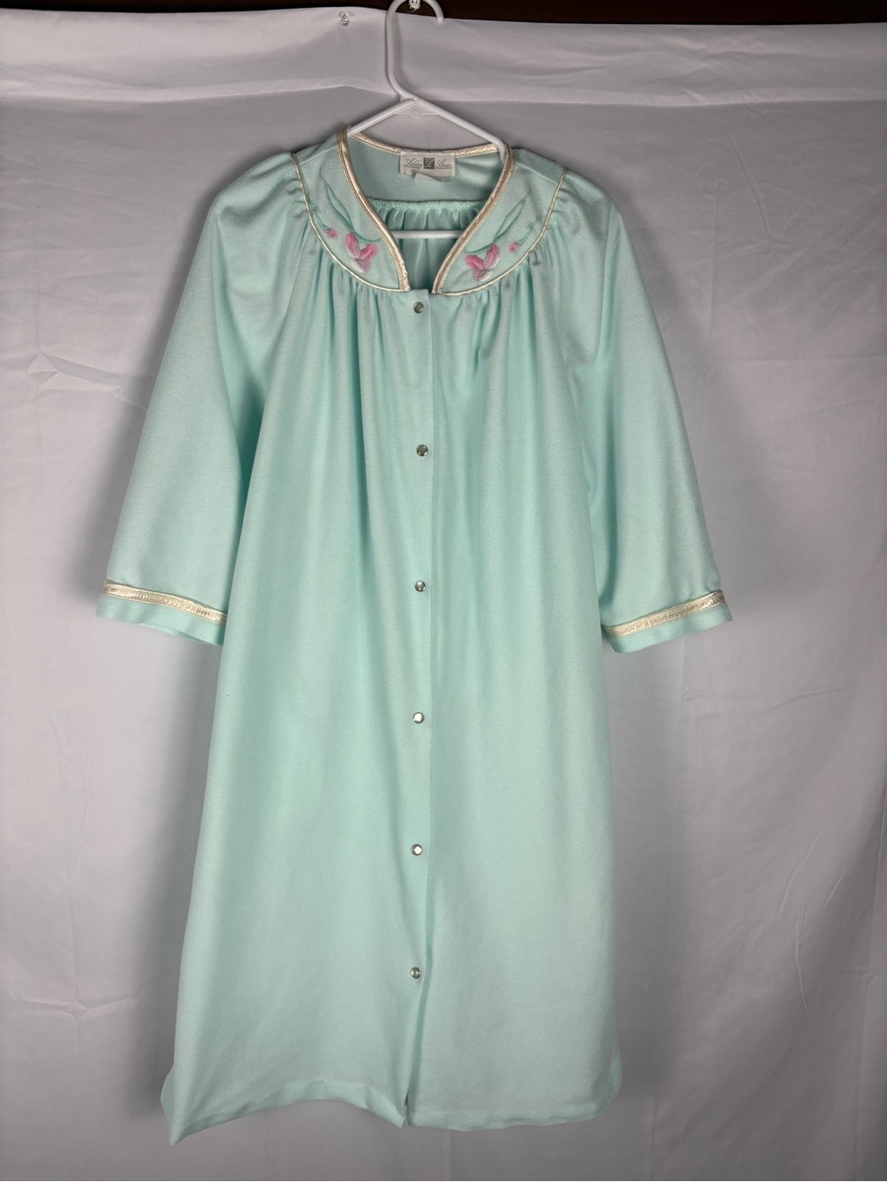 Vintage soft cozy cottagecore night dress button up babydoll nightgown size S